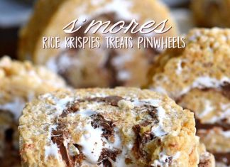 S’mores Rice Krispies Treats Pinwheels