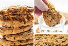 Flourless Peanut Butter Chocolate Chip Cookies