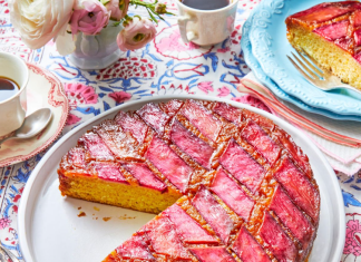 Rhubarb Upside-Down Cake