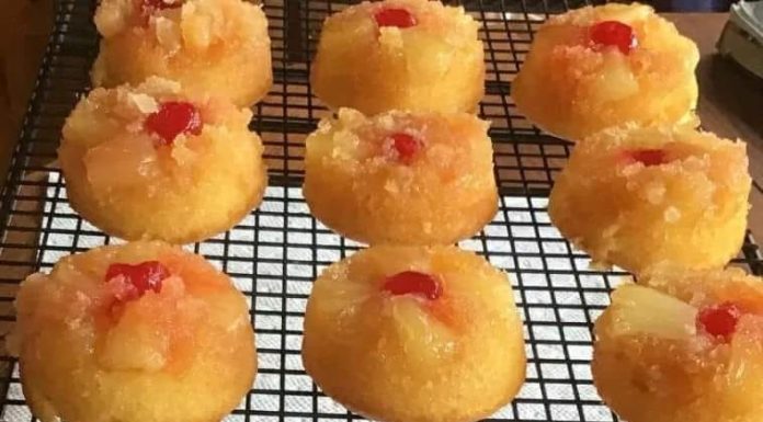 Homemade Pineapple Upside-Down Cupcakes