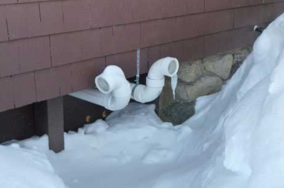 Firefighters urge people to check for snowdrifts on the sides of homes