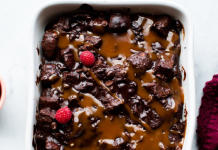 Dark Chocolate Bread Pudding