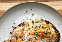 This recipe from Ina Garten is my favorite weekday breakfast.