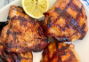 Garlicky Grilled Chicken Thighs with Ginger and Lime