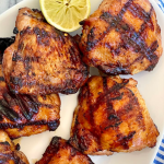 Garlicky Grilled Chicken Thighs with Ginger and Lime