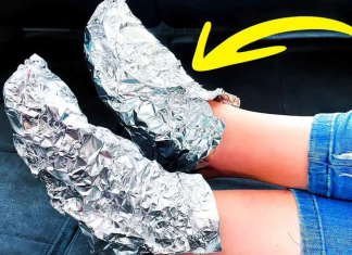 Why is it smart to wrap your feet in aluminum foil?