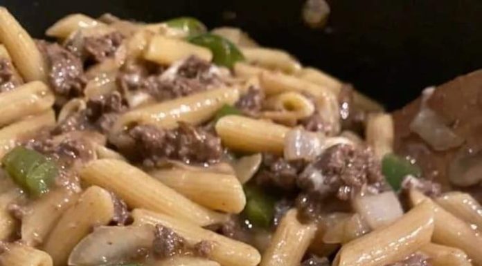 PHILLY CHEESESTEAK PASTA