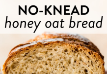 No-Knead Honey Oat Bread