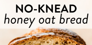 No-Knead Honey Oat Bread