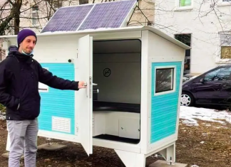 Germany has set up cabins for the homeless to help them cope with the winter