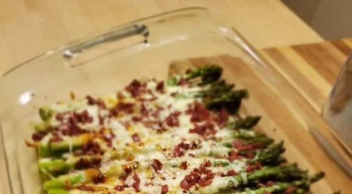 CHEESY ASPARAGUS CASSEROLE