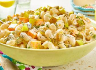 Dill Pickle Pasta Salad