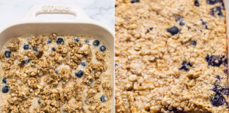 Blueberry Muffin Baked Oatmeal