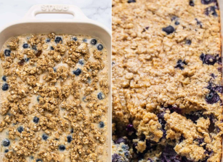Blueberry Muffin Baked Oatmeal