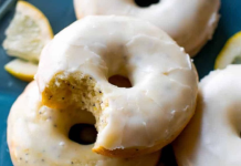 Glazed Lemon Poppy Seed Donuts