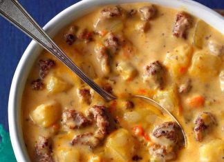 CREAMY POTATO & HAMBURGER SOUP