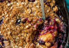Brown Butter Blueberry Peach Crisp