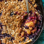 Brown Butter Blueberry Peach Crisp