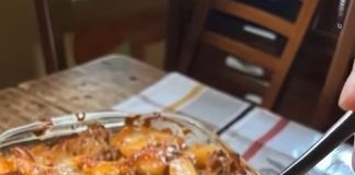 CHEESY HAMBURGER POTATO CASSEROLE