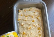 PEACHES & CREAM CHEESE LOAF