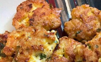 CHEESY CHICKEN FRITTERS
