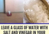 Leave a glass of Water With Salt