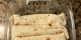 SPINACH AND CHEESE ENCHILADAS