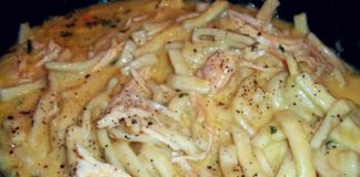 cassie’s comforting chicken & noodles