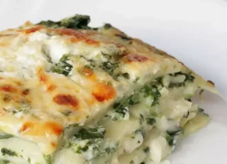 Top CHICKEN ALFREDO LASAGNA