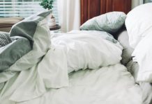 According to laundry experts, you should wash your sheets at least once a week.