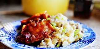 Peach-Whiskey Barbecue Chicken