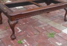 Woman Transforms Table Found On Side Of The Road Into Beautiful And Unique Furniture Piece