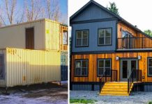 Shipping Containers Are Transformed Into A Stunning Log Cabin Retreat