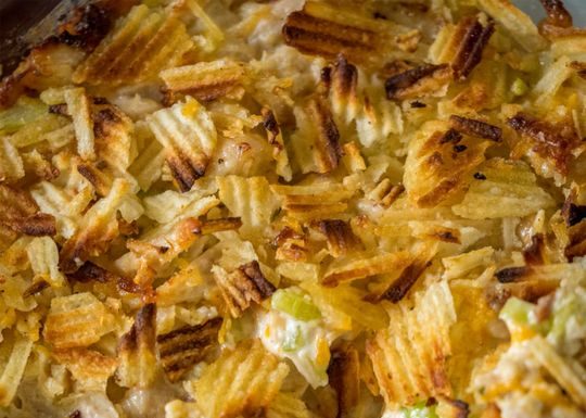 CRISPY CHICKEN SALAD CASSEROLE