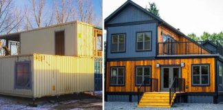 Shipping Containers Are Transformed Into A Stunning Log Cabin Retreat