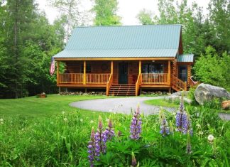 The Woodland Log Cabin kit house is charming and very reasonably priced.
