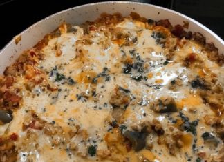 Ground Beef And Peppers Skillet