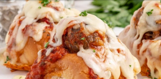 Garlic Bread Meatball Bombs