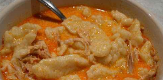 hungarian chicken paprikash (chicken and dumplings)
