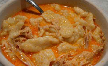hungarian chicken paprikash (chicken and dumplings)