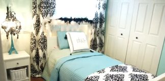 Mother divides daughters’ bedrooms into two different spaces without rebuilding walls