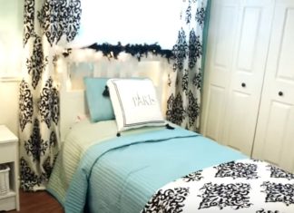 Mother divides daughters’ bedrooms into two different spaces without rebuilding walls