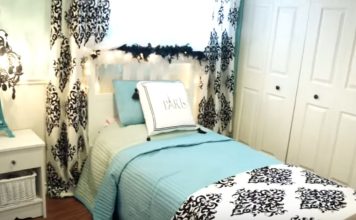 Mother divides daughters’ bedrooms into two different spaces without rebuilding walls