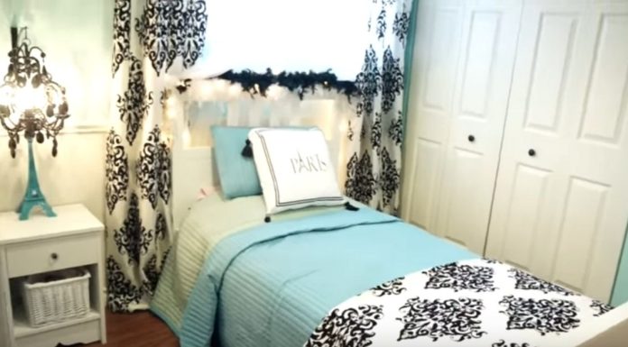 Mother divides daughters’ bedrooms into two different spaces without rebuilding walls