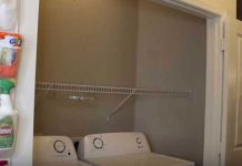 Renters who remodel their laundry rooms using only dollar store products