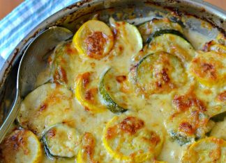ZUCCHINI GRATIN WITH YELLOW SQUASH