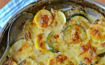 ZUCCHINI GRATIN WITH YELLOW SQUASH