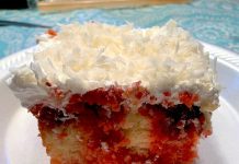 RASPBERRY ZINGER POKE CAKE