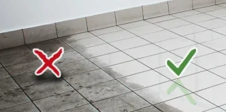 A tip for having shiny and clean tiles