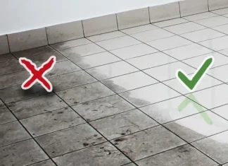 A tip for having shiny and clean tiles